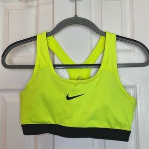 Nike Neon Yellow Sports Bra